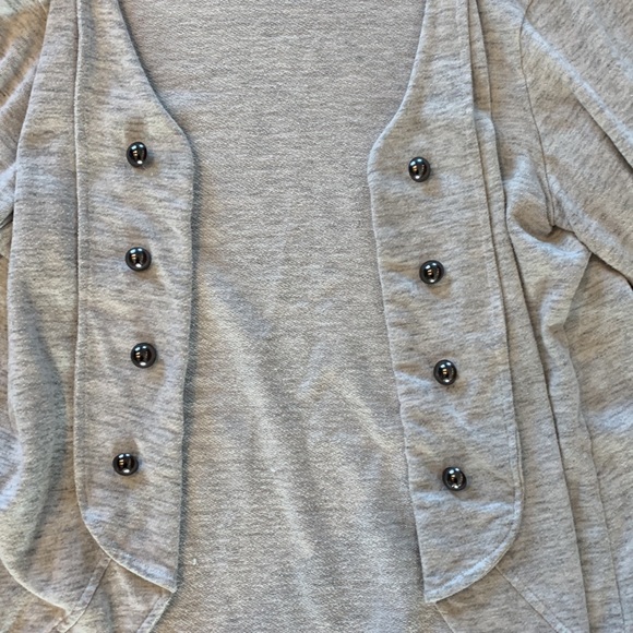 Maurice’s XL open cardigan Military style accents - Picture 2 of 7